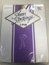 Vintage Kmart Sheer Stockings Size A Nude 2 pair NOS