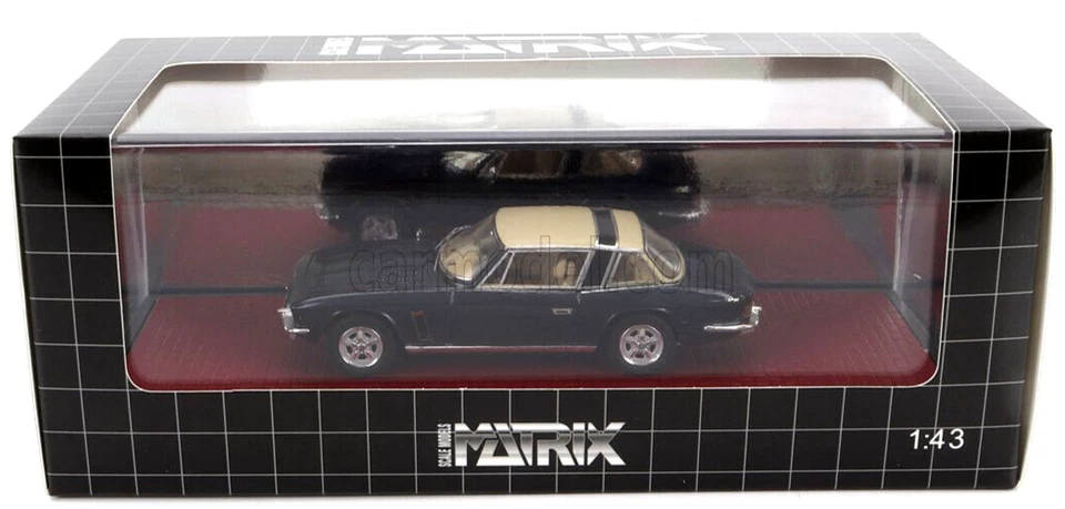 wonderful modelcar JENSEN INTERCEPTOR SIII COUPE 1975 - blue/beige  - 1/43 - Image 3 of 3