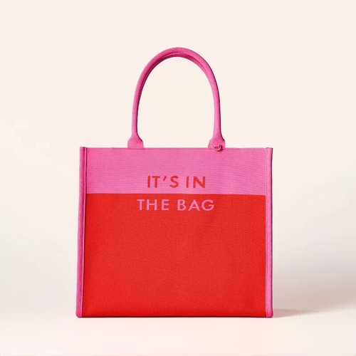 Colorblock Knit Tote Bag - kate spade new york x Target Pink/Red - Imagen 4 de 4