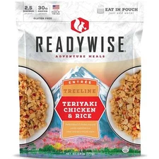 ReadyWise Treelline Teriyaki Chicken & Rice MRE Ready To Eat Meal Emergency Food