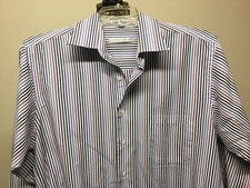 Men's Geoffrey Beene Striped Multi Color Longsleeve Shirt Large 16-32/33