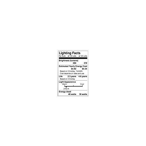 Satco S3811 130V Medium Base 40-Watt A15 Light Bulb, Frosted - Picture 5 of 5