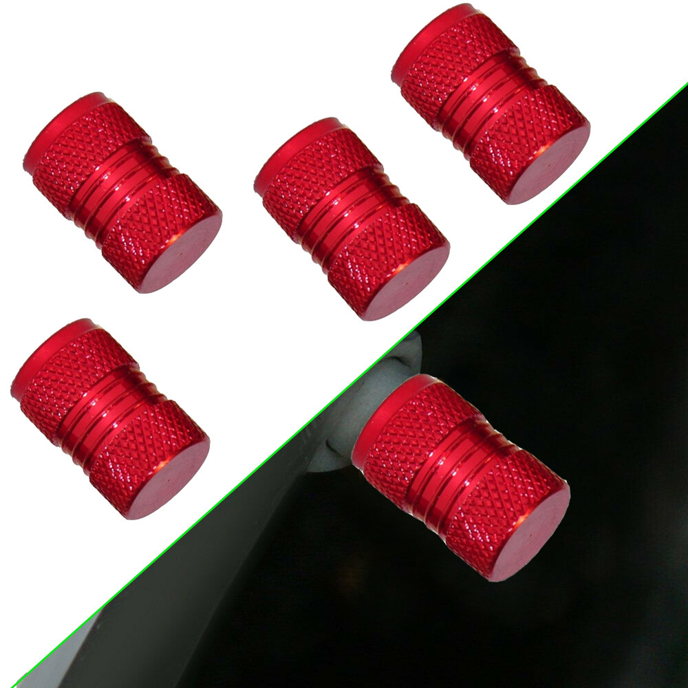 4x Red Car Auto Tyre Rim Valve Wheel Stem Air Port Dust Caps Cover Accessories eBay