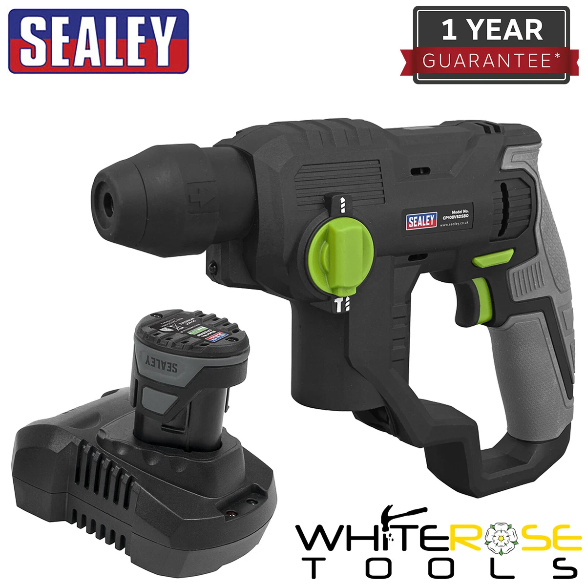 Sealey Rotary Hammer Drill Kit Cordless SDS Plus 10.8V 2Ah SV10.8