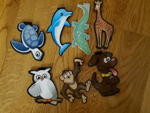 Assortment Clip-Over-The-Page Bookmark, Plastic, Pack of 7 - Picture 2 of 3