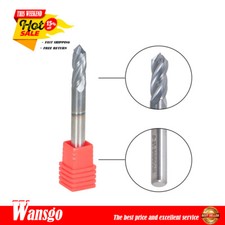 1/4" 90 Degree 4 Flute Carbide Drill Mill 2-1/2" Overall Length Tialn Coated