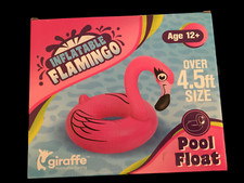 Inflatable Flamingo Swimming Pool Float Age 12 Over 4.5 feet Pink 