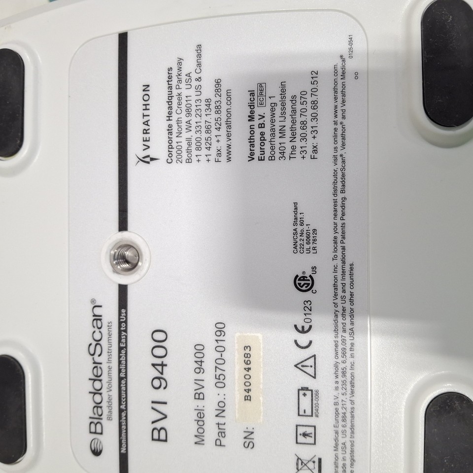 Verathon Medical, Inc BVI 9400 Bladderscan eBay