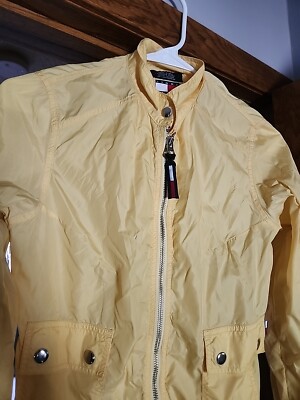Vintage Tommy Hilfiger jeans Windbreaker Jacket Size S, 90s Yellow