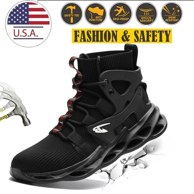 Steel Toe Safety Shoes for Men Lightweight Work Sneakers Industrial Boots US