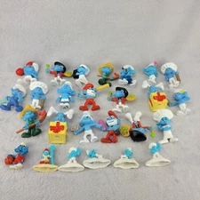SMURFS Peyo / Schleich 2002/2011/2013/2017 McDonald's 3" Collectibles  Lot of 26