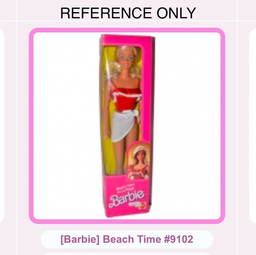💜 Vintage 1980s Barbie Doll HTF ‘Beach Time’ (1984 #9102) - VGC - Picture 12 of 12