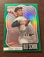 2021 PRIZM Baseball #OS-7 Sandy Koufax OLD SCHOOL Green PRIZM