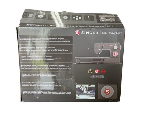 Máquina de coser mecánica de alta resistencia SINGER 64S NUEVA EN CAJA DAÑADA - Imagen 2 de 5