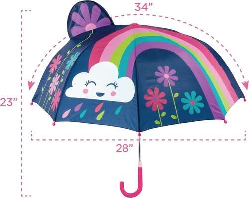 Water-Resistant Pop-Up Dino Umbrella for Little Ones - Safe & Stylish - Picture 5 of 6