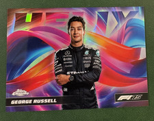George Russell 2025 Topps Chrome Formula 1 HELIX HLX-7 F1 Mercedes AMG SSP RARE
