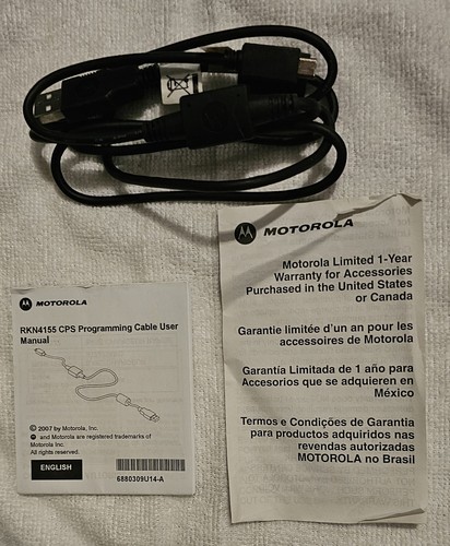 USB Programming Cable for Motorola A10 A12 XTNi, RDX, CP110 RKN4155 HKLN4280A. - Picture 2 of 4