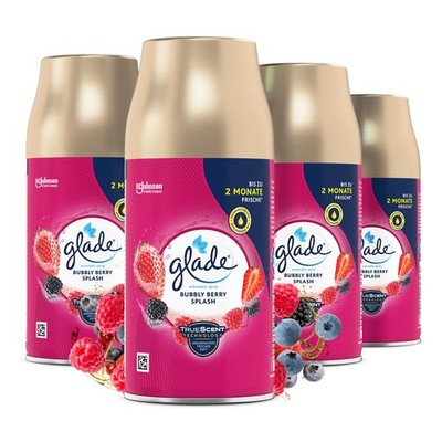 Glade Automatic Spray Nachfüller Bubbly Berry Splash Raumduft 4x 269ml 4 Stück