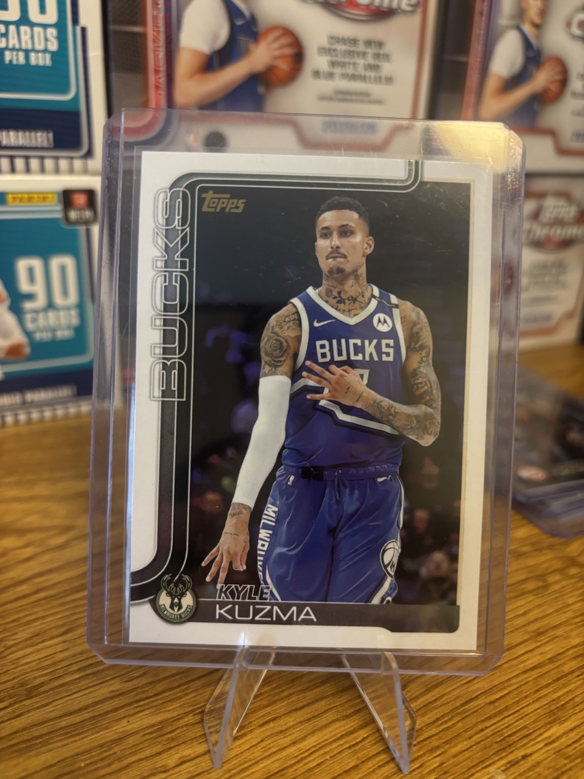 2025-26 Topps Kyle Kuzma #56 Golden Mirror Image Variation SSP