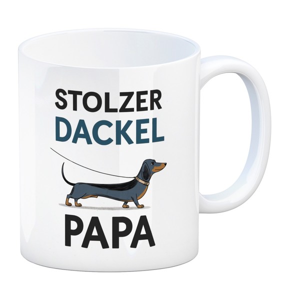 Stolzer Dackel Papa Kaffeebecher-image