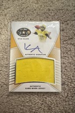2014 Leaf Army All American Bowl Game Used RPA Kyle Allen #JA-KA1 Silver /10 