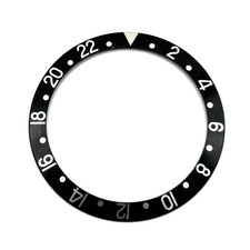 Genuine Rolex GMT-MASTER II 16710 16700 16713 Black & Silver Insert! #112152