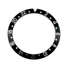 Genuine Rolex GMT-MASTER II 16710 16700 16713 Black & Silver Insert! #112152