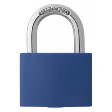 Lockout Padlock, Keyed Different, Aluminum, Blue, 1 In Shackle Height, 1 5/16