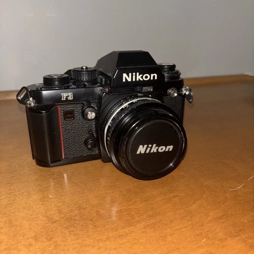 Vintage Nikon F3 SLR Photography 35mm Film Camera Body Only Black Untested