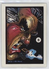 1991 Comic Images Marvel Spider-Man Webs Trading Stickers J Jonah Jameson 11ng