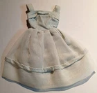 Vintage Barbie "Movie Date" dress, model #933.  Blue and white striped dress.