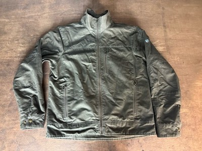 KUHL VINTAGE PATINA DYE BURR JACKET MENS SIZE LARGE