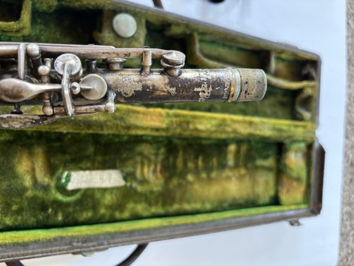 ANTIQUE SILVA-BET THE CUNDY-BETTONY BOSTON MASS. CLARINET - Picture 13 of 13