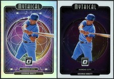 2021 Donruss Optic George Brett Mythical Silver Holo Prizm & Base