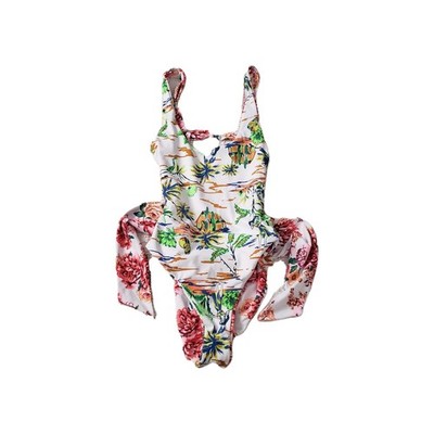 Maaji Mc Dreamy Reversible One Piece Swimsuit Floral Roses  Size Small 