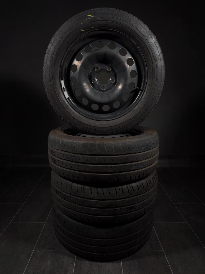 4 Sommerräder 225/55R17C Mercedes V Klasse W447 17" Stahlfelgen - Bild 2 von 4