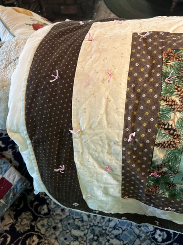 Vintage Lap Quilt Eagles Handmade - Picture 7 of 12