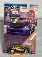 Hot Wheels 2025 Silver Series Compact Kings '99 Honda Civic Type R EK9 Purple #2