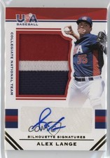 2017 Panini USA Baseball Stars & Stripes Jersey Prime /25 Alex Lange Auto 0i76