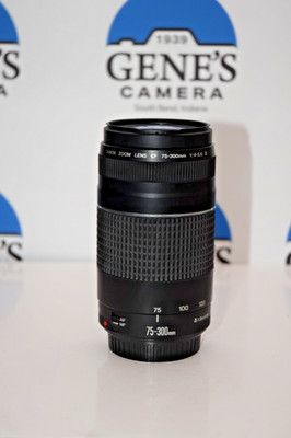 Canon Zoom Lens EF 75-300mm 1:4-5.6 III DSLR Telephoto Lens