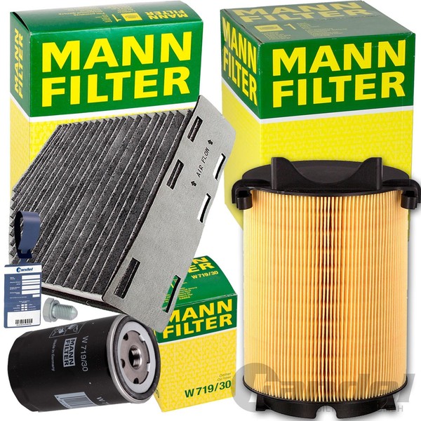 Mann Filterset FüR Audi A3 8P VW Touran 1T1 2 Passat 3C Golf 5 6 Seat Leon 1P-image
