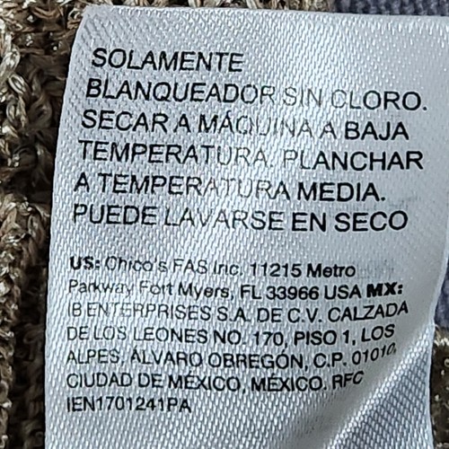 Chico's Holiday Gold Glitzer Pullover Kurzarm Gr. 4 US XXL - Bild 9 von 9