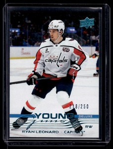 2025-26 Upper Deck Series 1 Young Guns Deluxe Ryan Leonard Rookie 218/250 #238