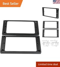 Flat Metal Humbucker Pickup Mounting Ring Set - Bridge Neck Pickups Cover Fra...