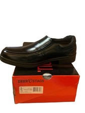 Deer Stags Wise Black Slip On Dress Shoes Boys 2.5M Formal