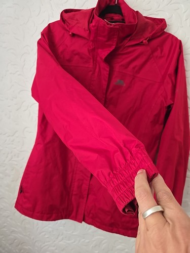 Trespass Ladies Waterproof Jacket Coat Windproof Red TrekShield Size Medium - Picture 8 of 21