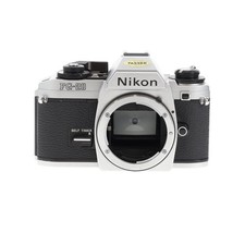 Nikon FG-20 35mm Film SLR Camera Body, Chrome Camera Body Only 