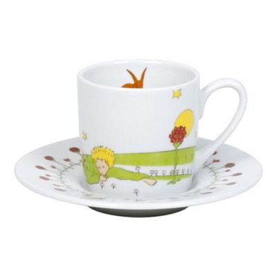 Espressotasse und Untertasse Könitz Der Kleine Prinz (im Garten)