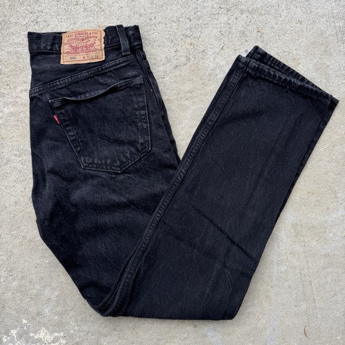 Vintage Levis 501 Black Denim Jeans Mens 32x32 Made In USA - Image 1