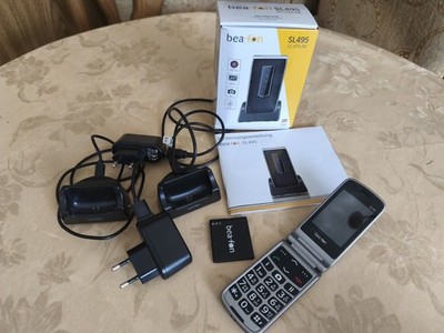 Bea fon SL 495 Senioren Telefon +2 Ladestationen Klapp Handy
